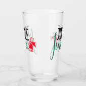 Jingle Juice | Vreemd kerstfeest Drink Humor Glas (Links)