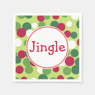 Jingle Kerstmis Napkins Servet