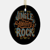Jingle ladies rock keramisch ornament (Rechts)