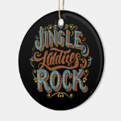 Jingle ladies rock keramisch ornament (Links)