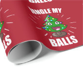 Jingle mijn ballen cadeaupapier (Rol Hoek)