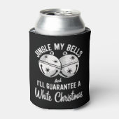 Jingle mijn bellen en ik zal garanderen witte kers blikjeskoeler (Blikje Voorkant)