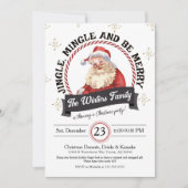  Jingle Mingle Be Merry Christmas Party Kaart (Voorkant)