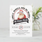  Jingle Mingle Be Merry Christmas Party Kaart (Staand voorkant)