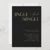 Jingle & Mingle Bedrijf Kerstfeest Kaart (Voorkant)