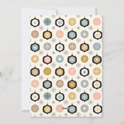 Jingle & Mingle Black Gold Corporate Holiday Party Feestdagenkaart (Achterkant)