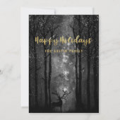 Jingle & Mingle Celestial Woodland Holiday Party Kaart (Achterkant)