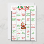 Jingle & Mingle Christmas Bingo Game Card Kaart (Voorkant)