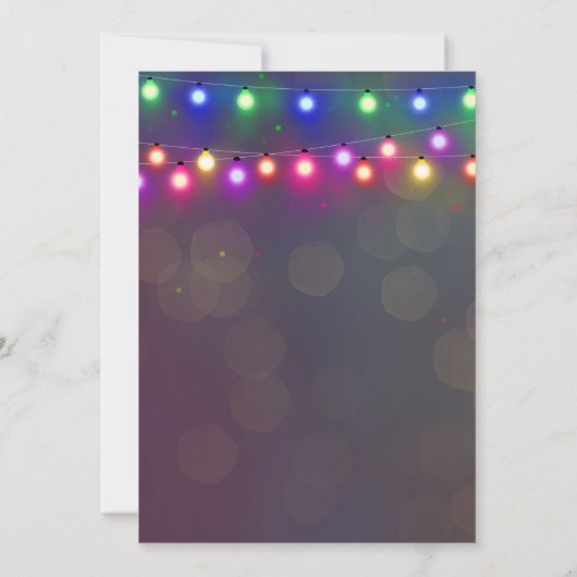 Jingle & Mingle Cocktail Kerstfeest Kaart (Achterkant)