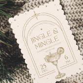 Jingle & Mingle  Cocktail Kerstfeest Kaart