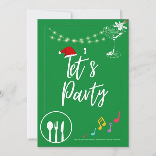 Jingle & Mingle: een feestelijke kerstborrel Kaart (Achterkant)