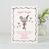 Jingle & Mingle – Een Kerstcocktailparty  Kaart (Staand voorkant)