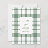 Jingle & Mingle eenvoudige kerstfeest uitnodiging (Achterkant)