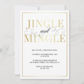 Jingle & Mingle | Elegant vakantiefeest Kaart (Voorkant)