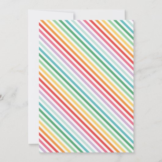 Jingle & Mingle Feestelijk Kleurrijk Kerstfeest Kaart (Achterkant)