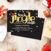 Jingle & Mingle Feestelijke Kerstfeest uitnodiging