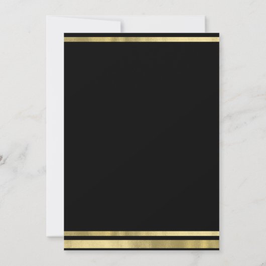 Jingle & Mingle Gold Corporate Christmas Party Kaart (Achterkant)