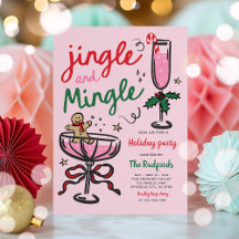 Jingle & Mingle Hand getekend kerstfeest