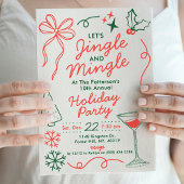 Jingle & Mingle | Holiday Cocktail Party Kaart