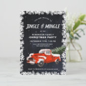 Jingle Mingle Kerstfeest Kaart (Staand voorkant)