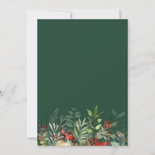 Jingle & Mingle kerstfeest Kaart (Achterkant)