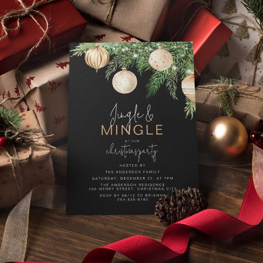 Jingle & Mingle Kerstfeest Kaart