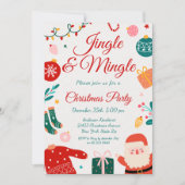 Jingle & Mingle Kerstfeest Kaart (Voorkant)