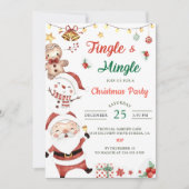 Jingle & Mingle kerstfeest Kaart (Voorkant)