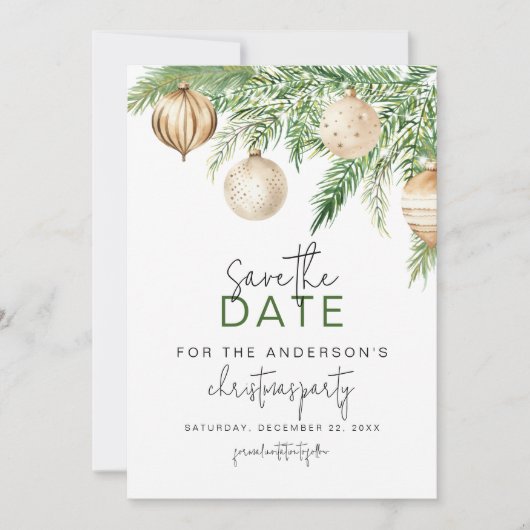 Jingle & Mingle Kerstfeest Save The Date (Voorkant)