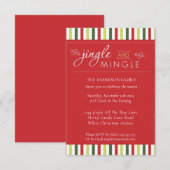 Jingle & Mingle! Kerstfeest seizoensgebonden plezi Kaart (Voorkant / Achterkant)