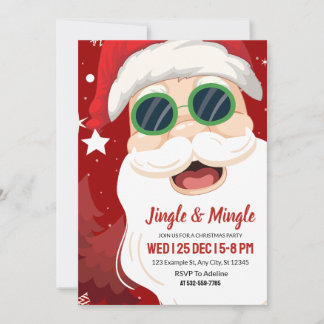 Jingle & Mingle Kerstfeest Uitnodiging