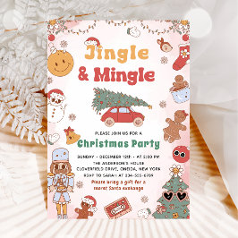 Jingle Mingle Kerstfeest Uitnodiging