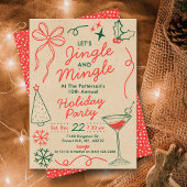 Jingle & Mingle | Kerstfeestcocktailparty Kaart