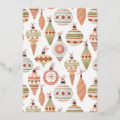 Jingle & Mingle-kerstfeestdag Folie Uitnodiging (Achterkant)