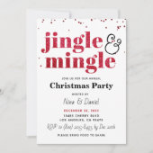 Jingle & Mingle-kerstfeestdag Kaart (Voorkant)