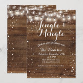 Jingle & Mingle-kerstfeestdag Kaart (Voorkant / Achterkant)