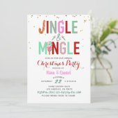 Jingle & Mingle-kerstfeestdag Kaart (Staand voorkant)