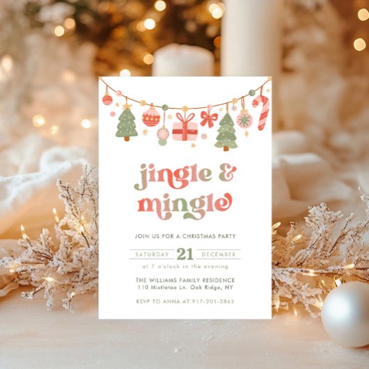 Jingle & Mingle-kerstfeestdag Kaart
