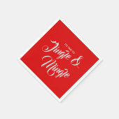 Jingle & Mingle Kerstfeestdag — Napkin Servet (Hoek)