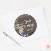 Jingle Mingle Kerstmis Jumper Herten Ronde Sticker (Envelop)