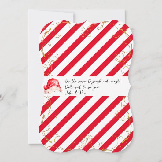 Jingle & Mingle Kerstmis Markie Vakantie Seizoen Kaart (Achterkant)