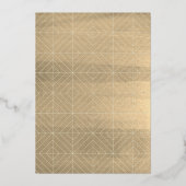 Jingle & Mingle Minimale Kerstvakantie feest BK Folie Uitnodiging (Achterkant)