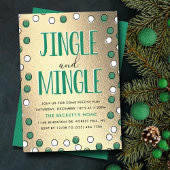 Jingle & Mingle Modern Holiday Party Kaart