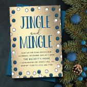 Jingle & Mingle Modern Holiday Party Kaart