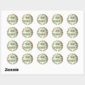 Jingle & Mingle Modern Holiday Party Ronde Sticker (Vel)