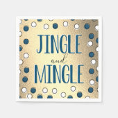 Jingle & Mingle Modern Holiday Party Servet (Voorkant)