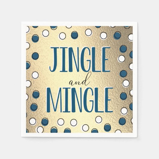 Jingle & Mingle Modern Holiday Party Servet (Voorkant)