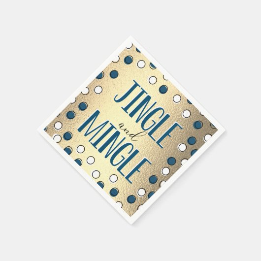 Jingle & Mingle Modern Holiday Party Servet (Hoek)