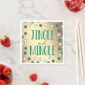 Jingle & Mingle Modern Holiday Party Servet (Insitu)