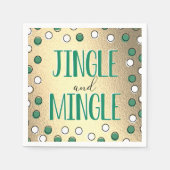 Jingle & Mingle Modern Holiday Party Servet (Voorkant)